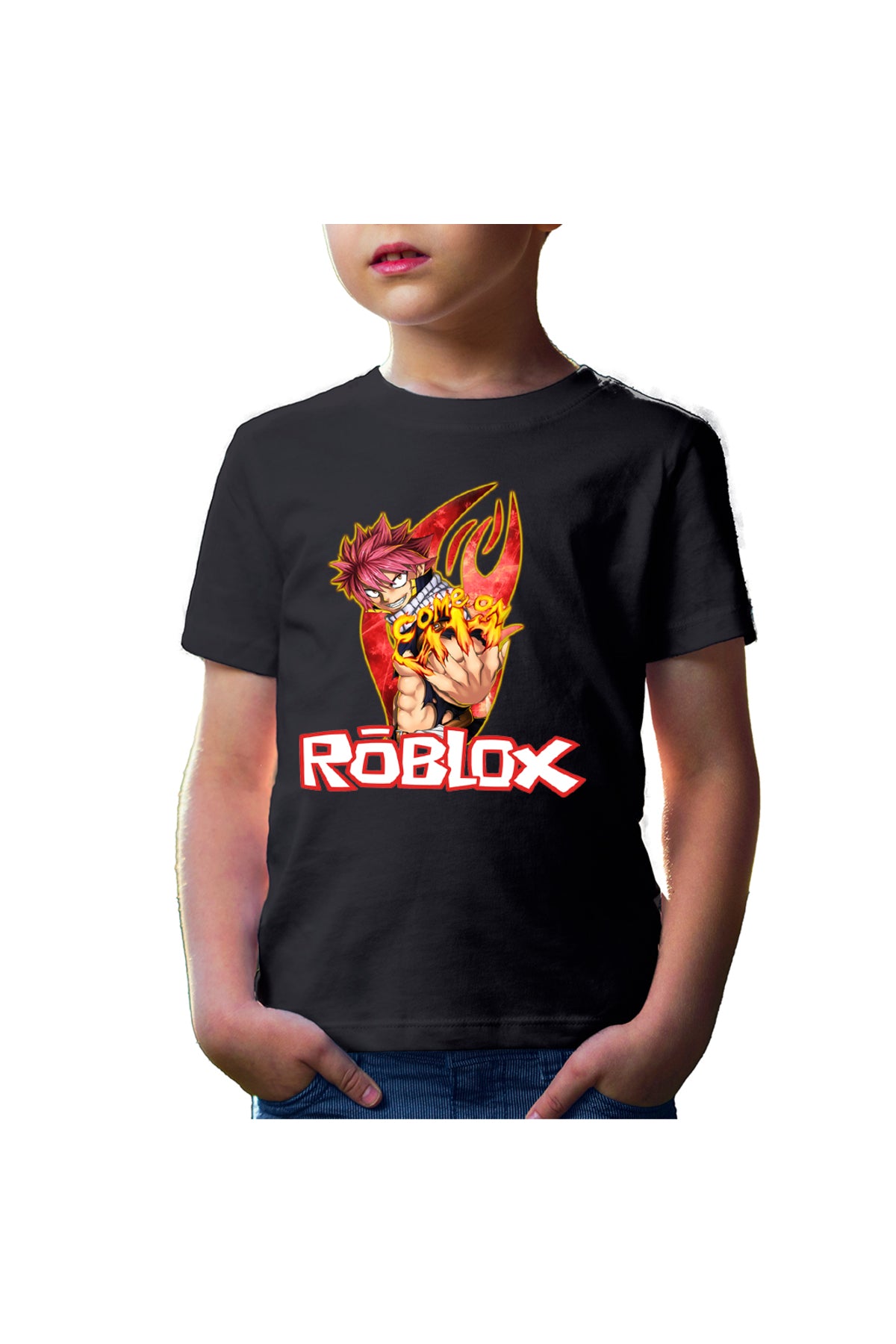 Tricou copii Fairy Tail Natsu Roblox Studio Creator