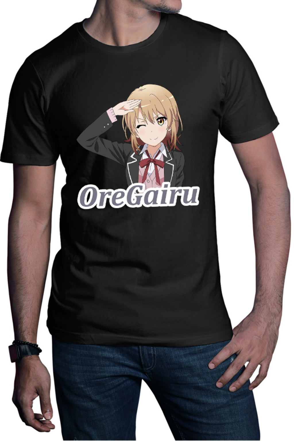 Tricou barbati OreGairu School Watari Wataru Mangaka Art