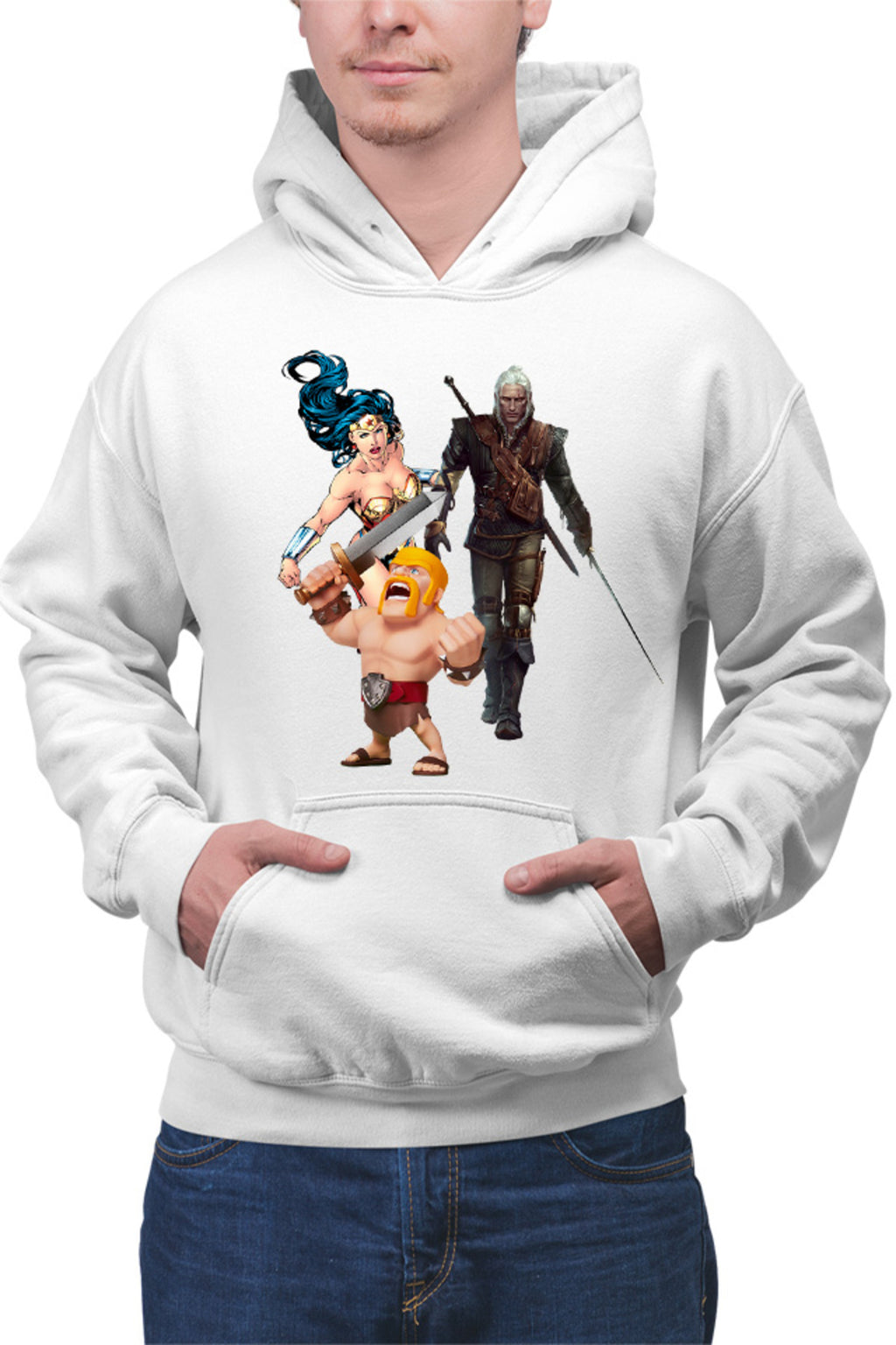 Hanorac barbati Clash of Clans Witcher Wonder Woman Infantry