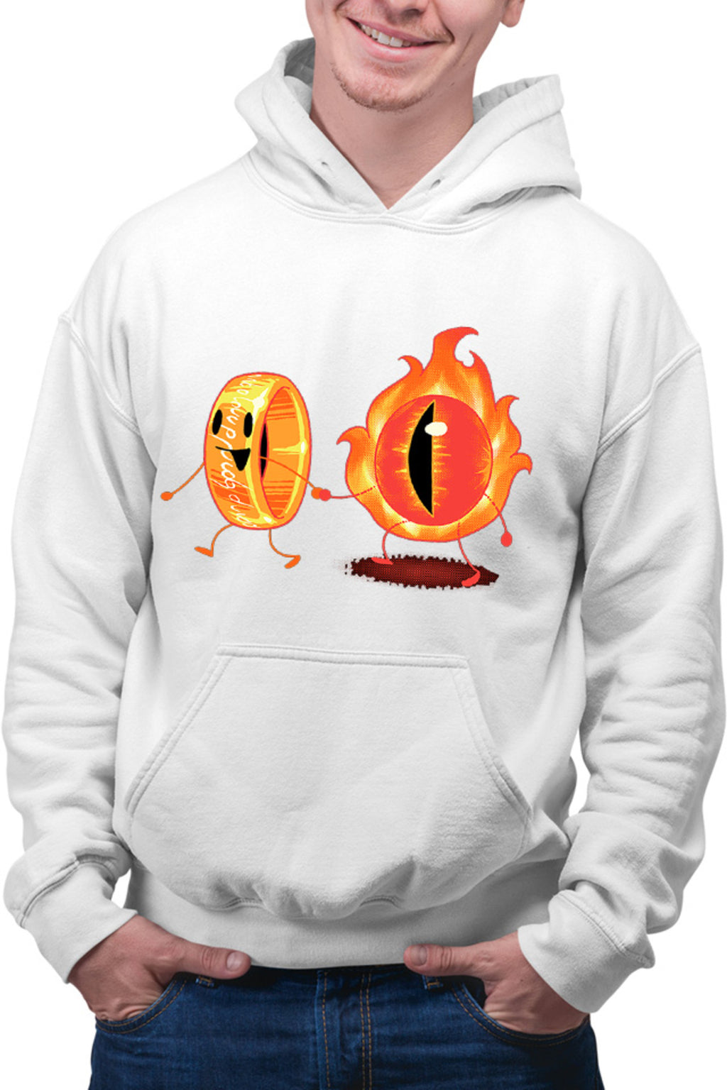 Hanorac barbati Lord of the Rings Eye Cute Illustration Friends Drama
