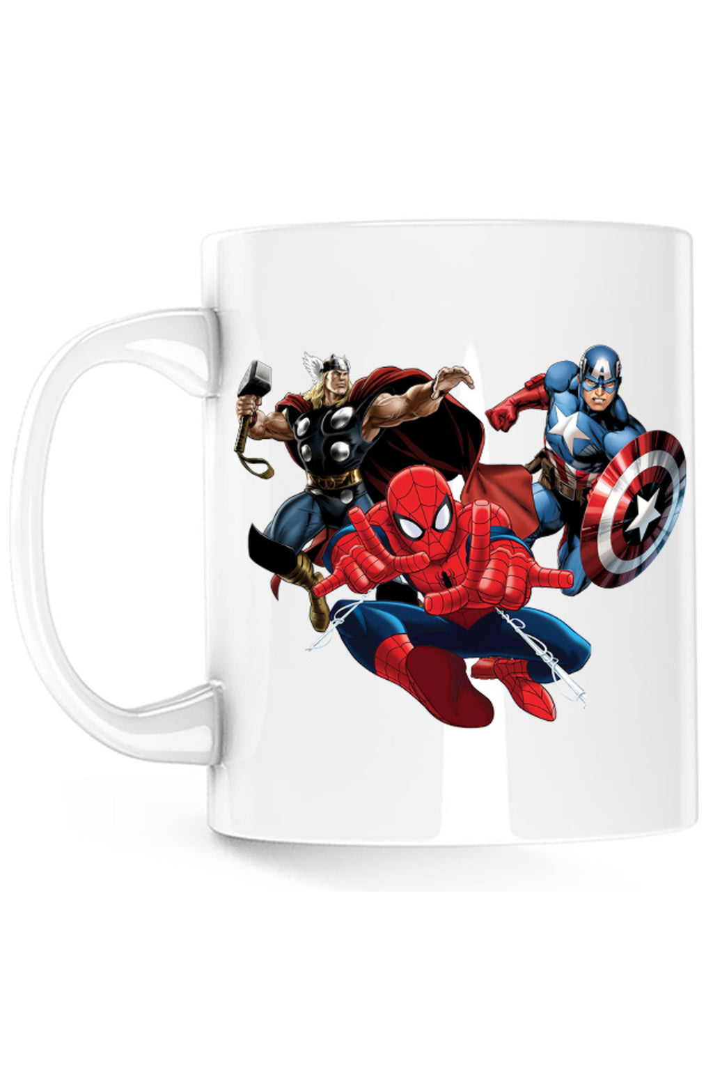 Cana Spiderman Captain America Thor Fly Hero Cool, alba, 330 ml