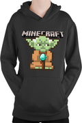 Hanorac copii Baby Yoda Minecraft Pixel Art Cute