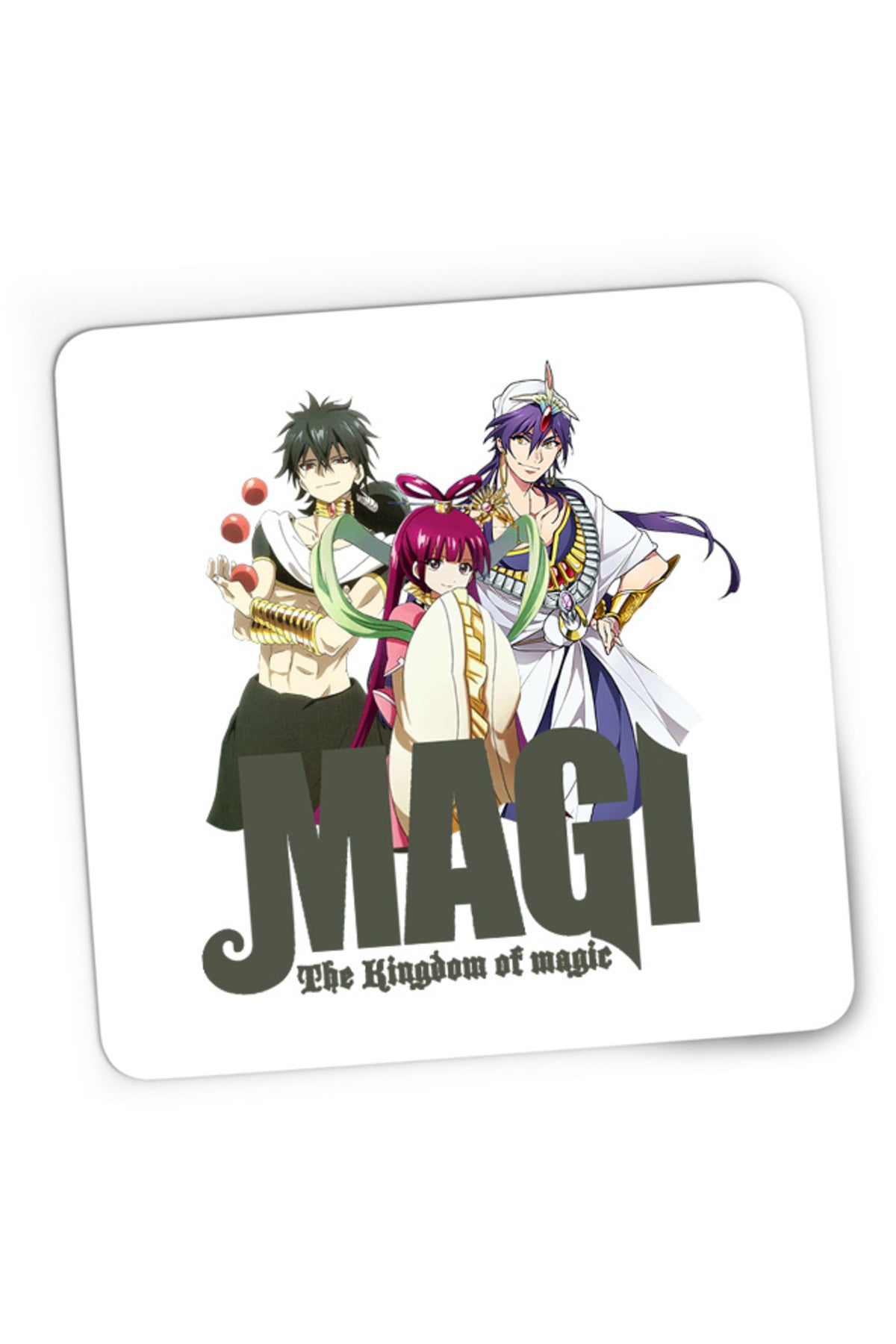 Mousepad Gaming Magi The Labyrinth of Magic Kougyoku Queen Judar Sinbad Trio, 21x19 cm