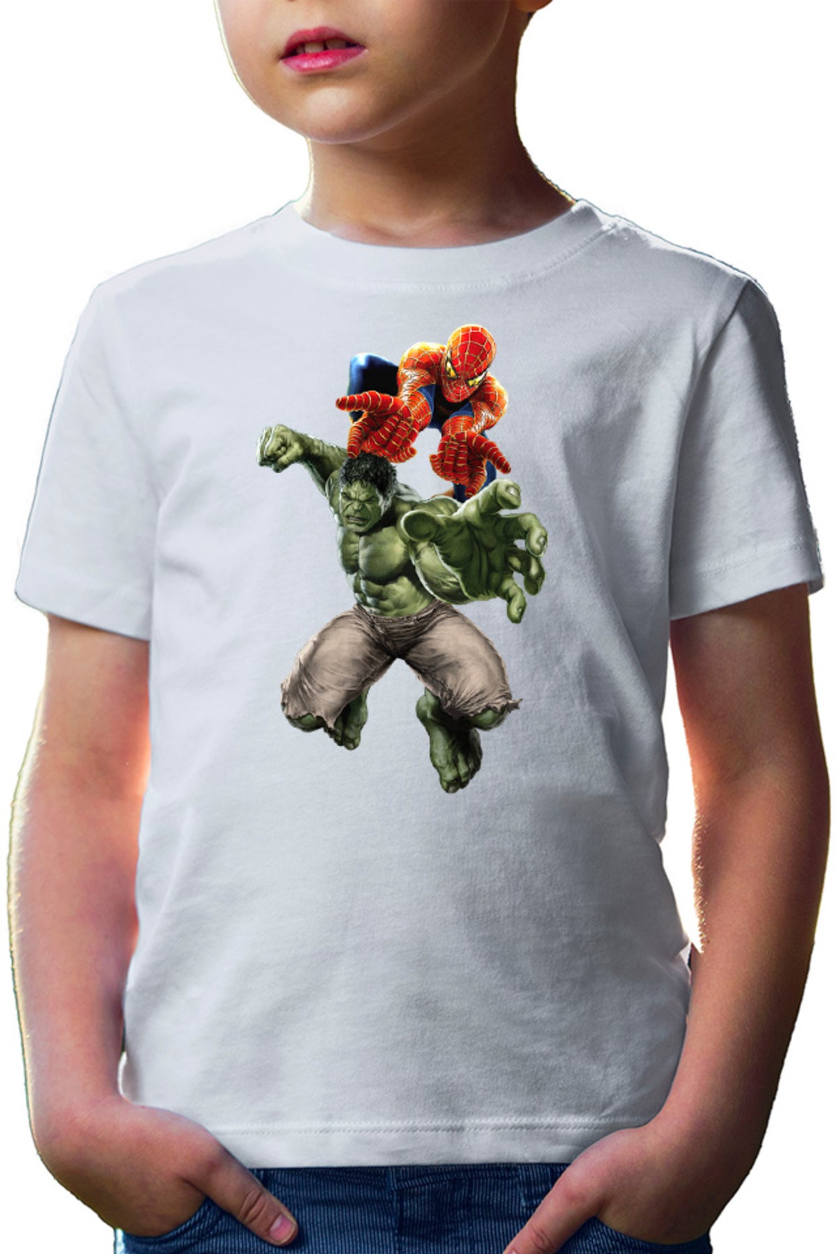 Tricou copii Hulk Spiderman Incredible MacBook Pro Carol Fist