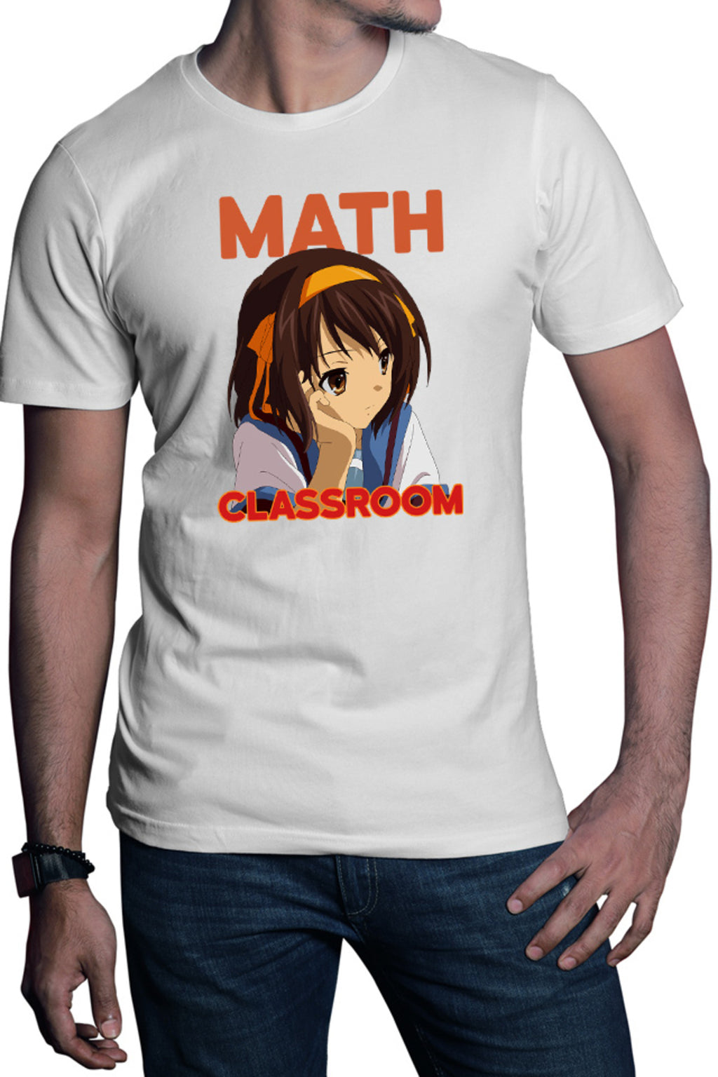 Tricou barbati Haruhi Suzumiya Math Classroom Anime Comedy Highschool