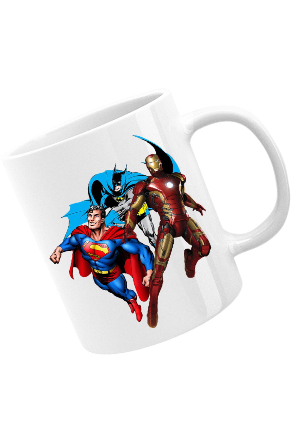 Cana Ironman Technology Batman Superman DC Superhero, alba, 330 ml