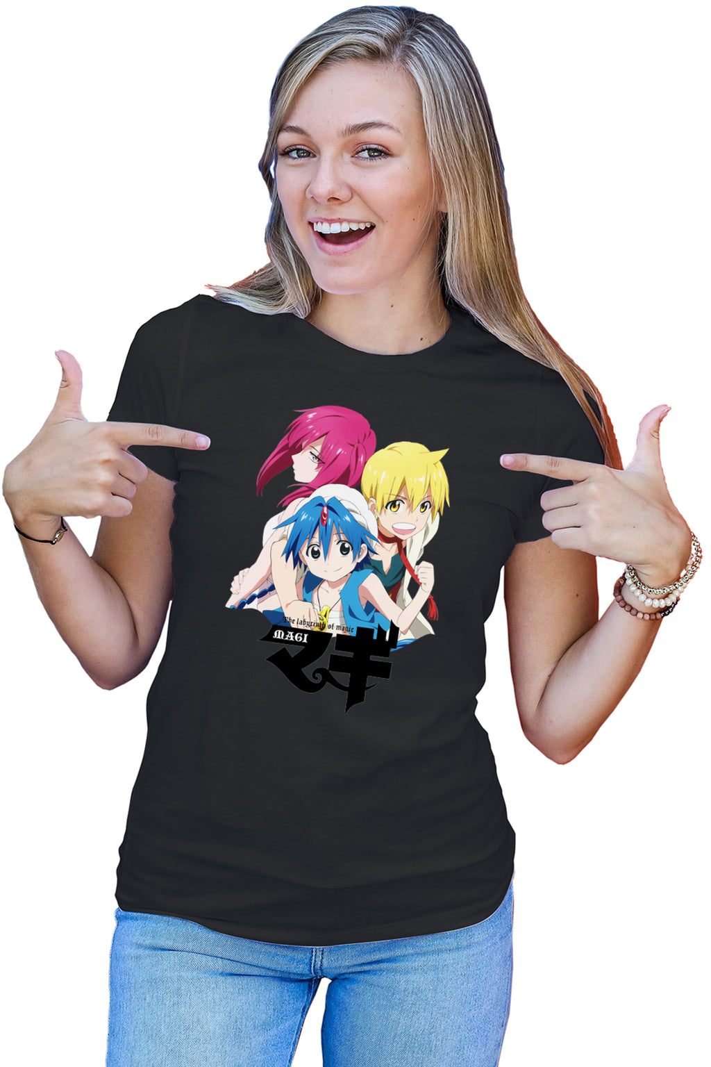 Tricou dama Magi The Labyrinth of Magic Wonder Red Hair Sad