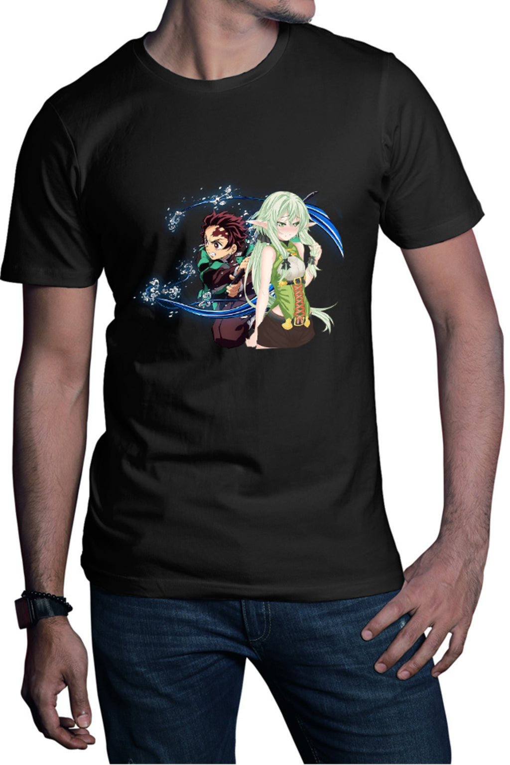 Tricou barbati Goblin Slayer Elf Kimetsu no Yaiba Tanjirou
