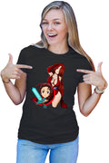 Tricou dama Fairy Tail Demon Slayer Erza Tanjirou Minecraft
