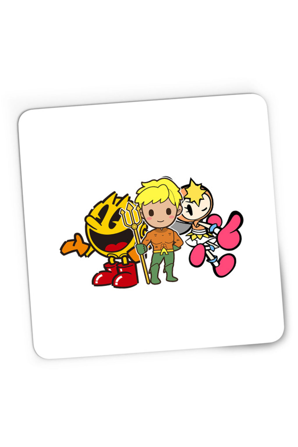 Mousepad Gaming Aquaman Pac Man Bubble Bomberman Lady Action, 21x19 cm