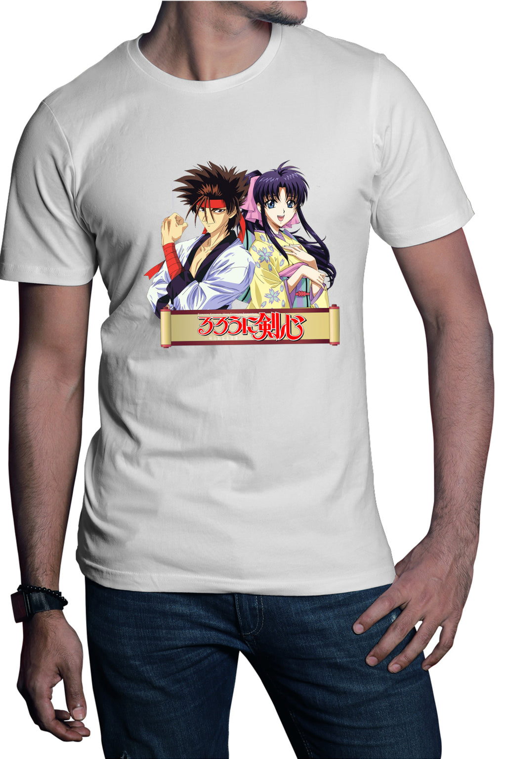 Tricou barbati Rurouni Sanosuke Kaori Nobuhiro Watsuki