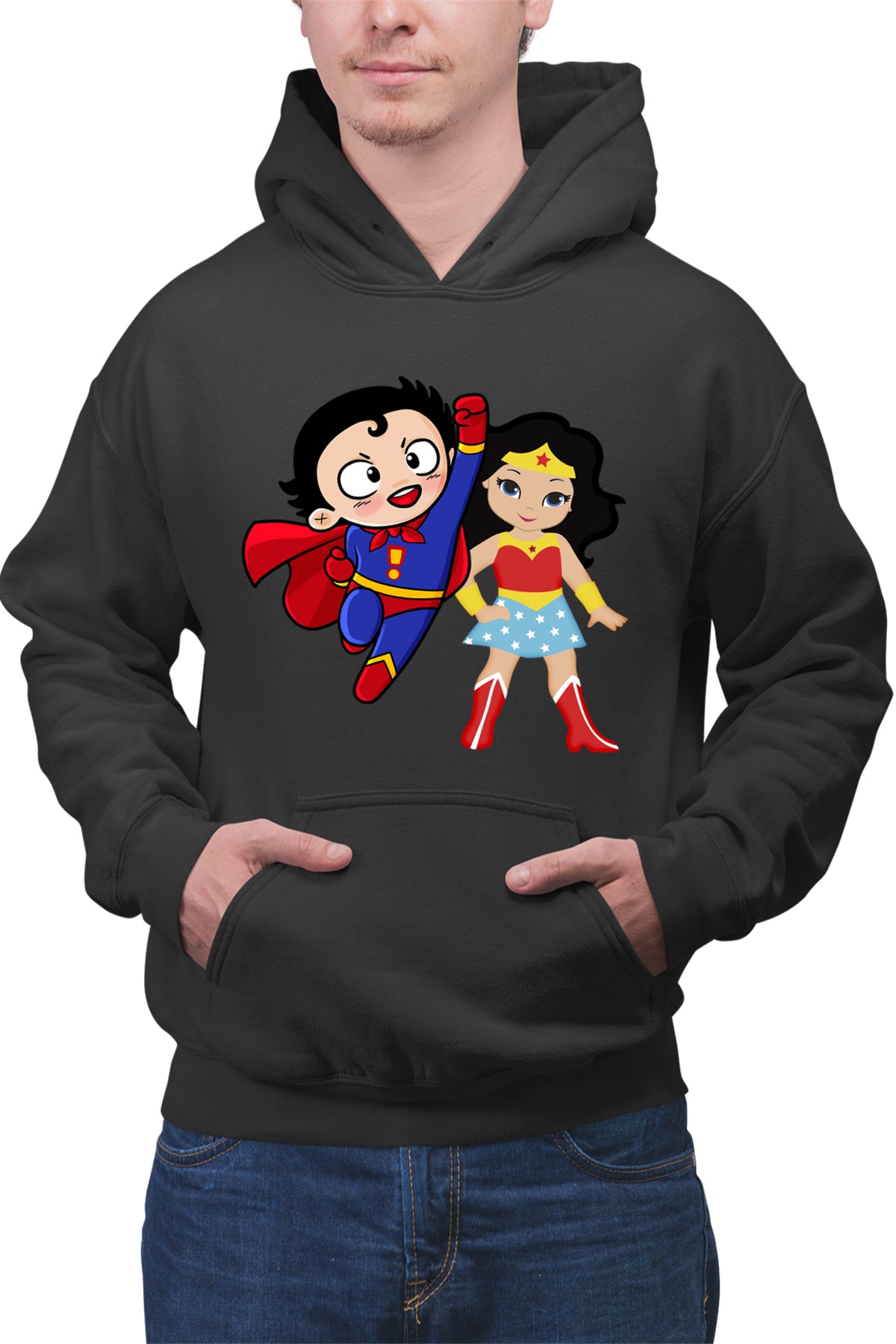Hanorac barbati Superman Wonder Woman Cartoon Hero Comics