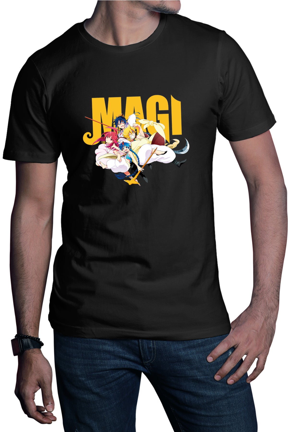 Tricou barbati Magi The Labyrinth of Magic Protagonists Group Weapon Pose