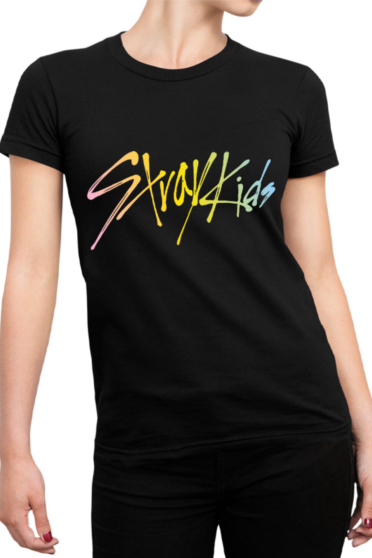 Tricou dama Stray Kids Logo K-Pop Korea Sing Idol Group