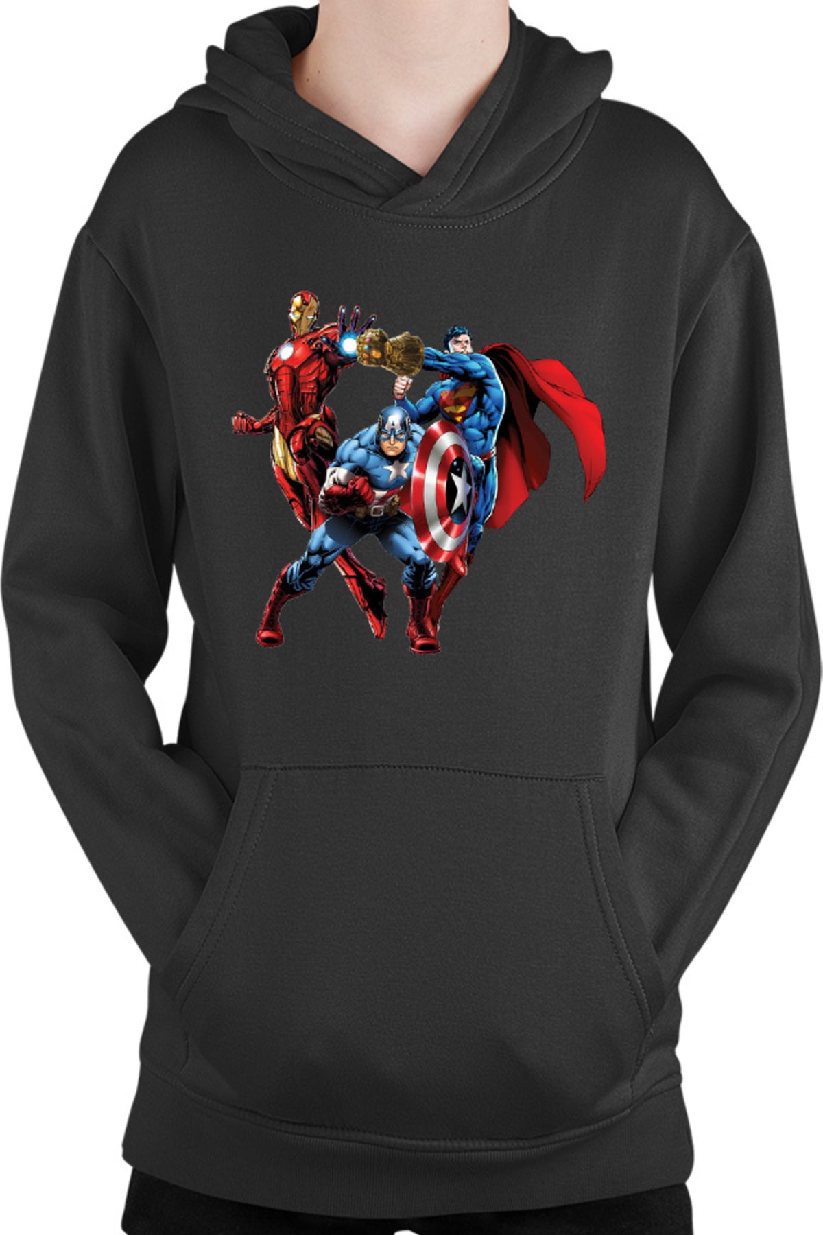Hanorac copii Thanos Gauntlet Mach Marvel Superman Ironman