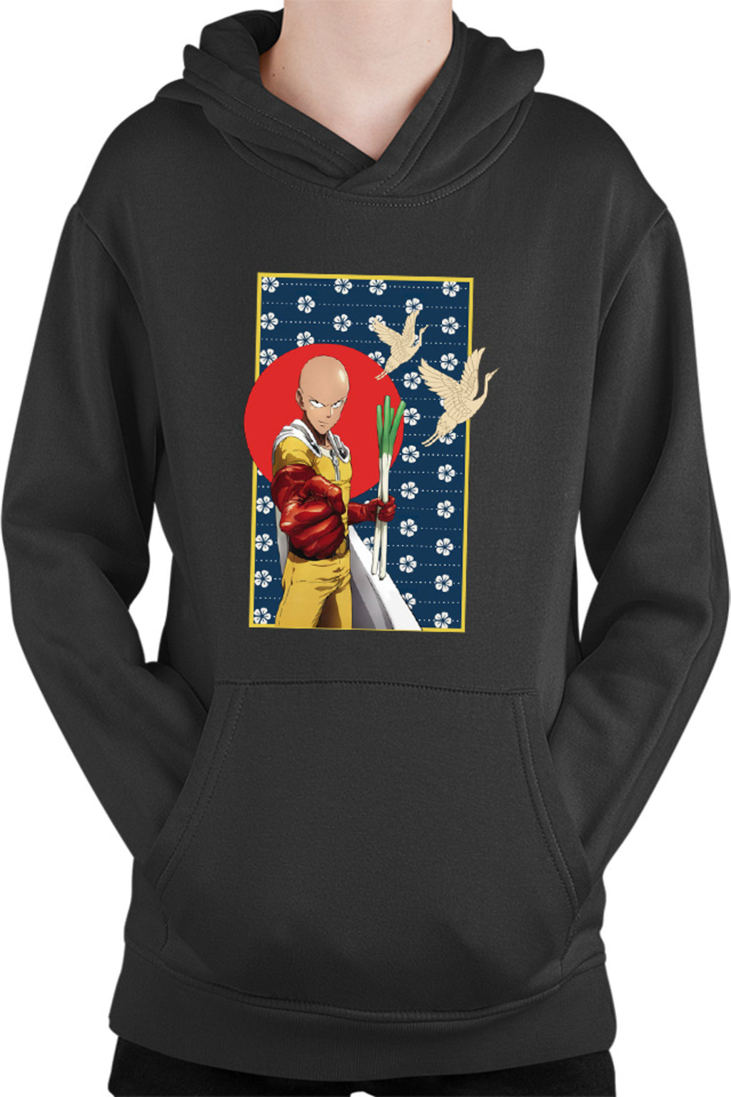 Hanorac copii One-Punch Man Japanese Pattern Flag Bird