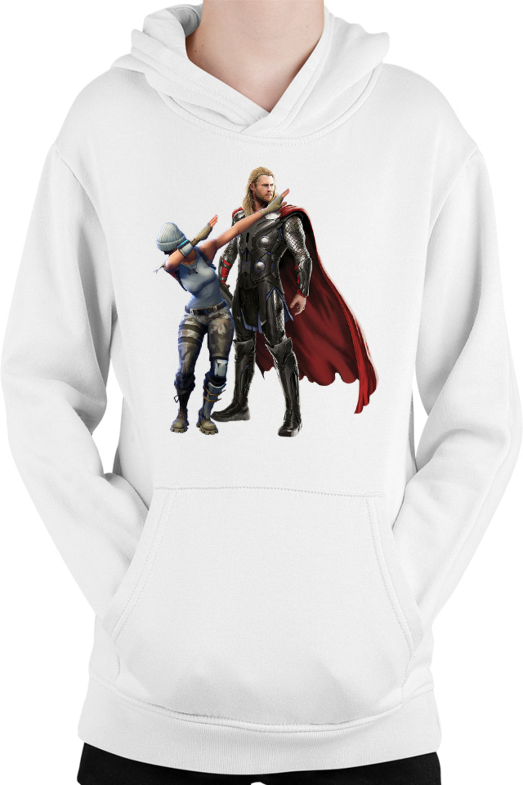 Hanorac pentru copii Fortnite Dub Meme Thor Hammer