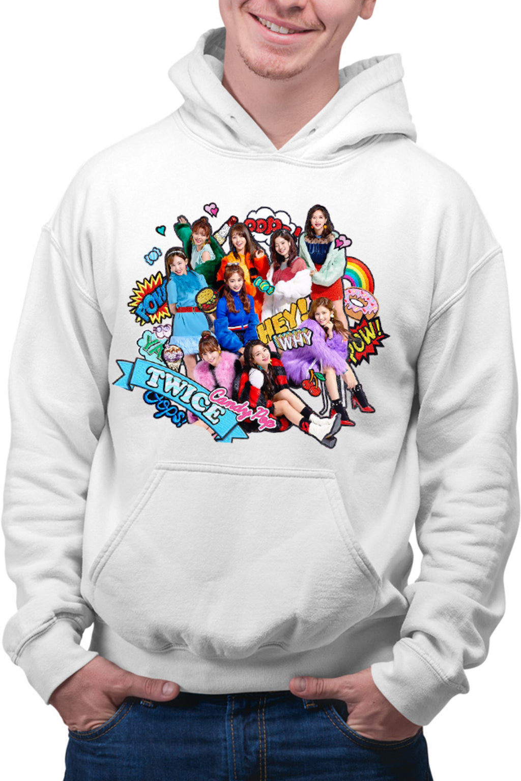Hanorac barbati Twice Cartoon WOW Concept Jeongyeon Japan