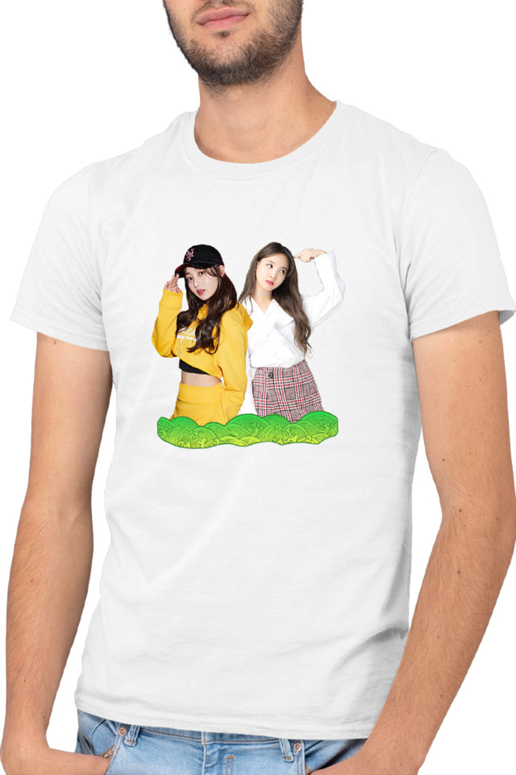 Tricou barbati Twice Nayeon Jihyo Icon Wave Cute Girls Dancers
