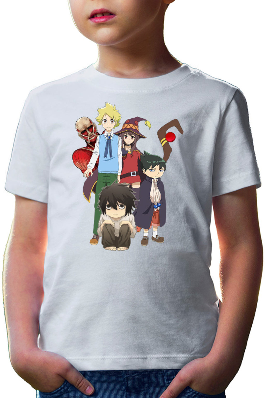 Tricou copii Muhyo Roji Taro AOT Collosal Titan Konosuba Megumi Death Note