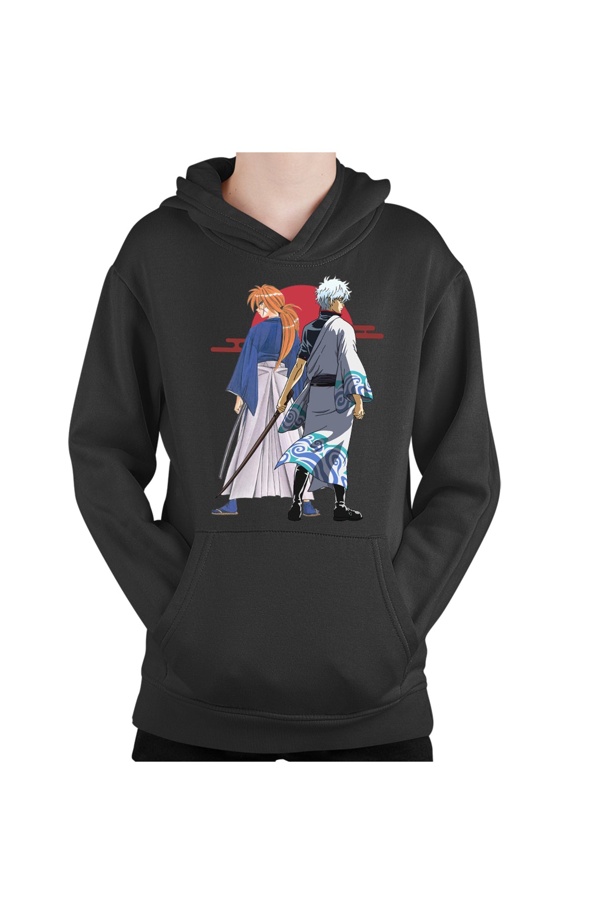 Hanorac copii Rurouni Kenshin Kenshin Gintoki Samurai Pose