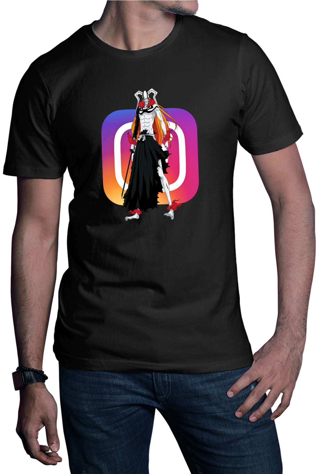 Tricou barbati Bleach Instagram Ichigo Kurosaki Rebel