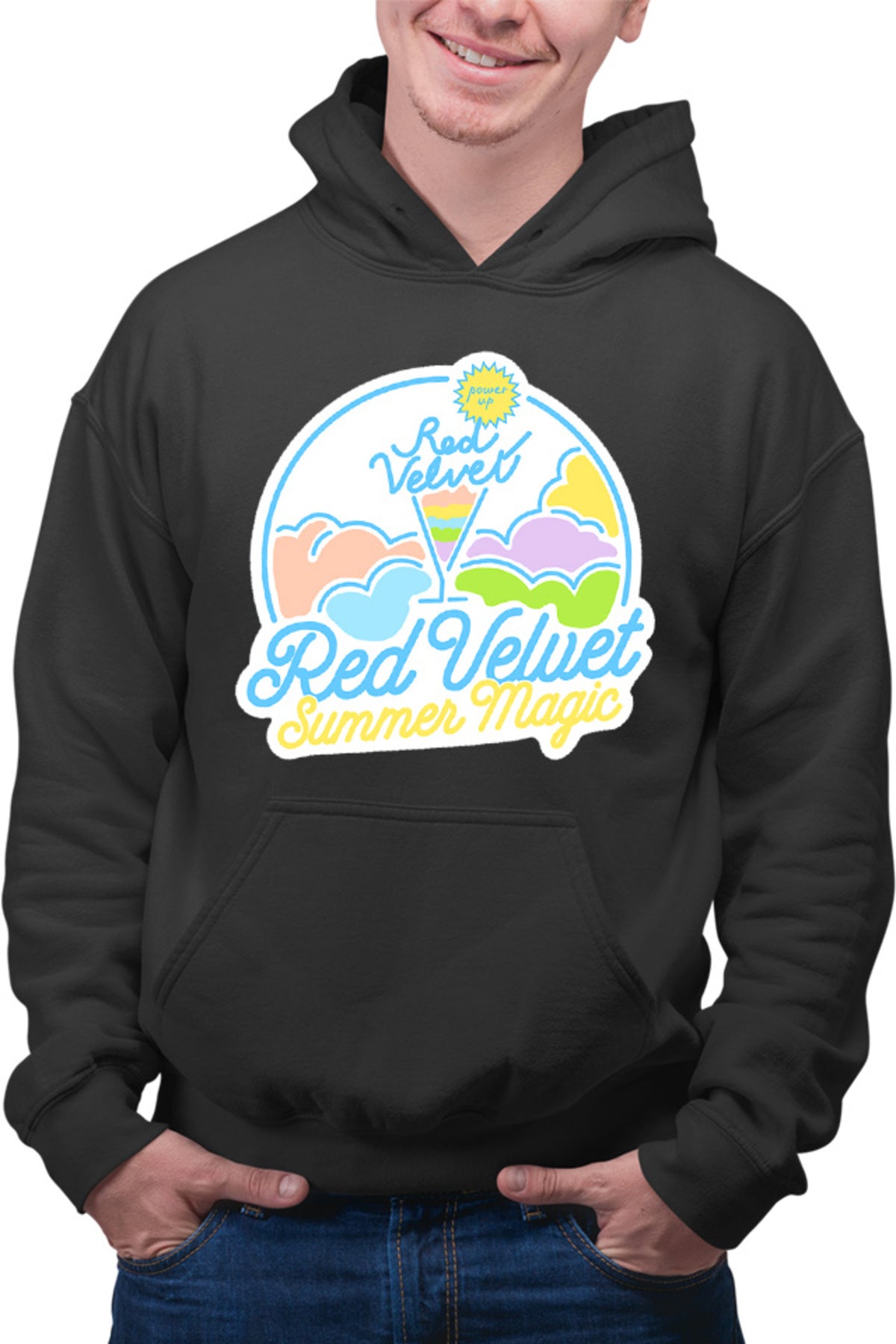 Hanorac barbati Red Velvet K-Pop Logo Summer Magic Vibe Colorful