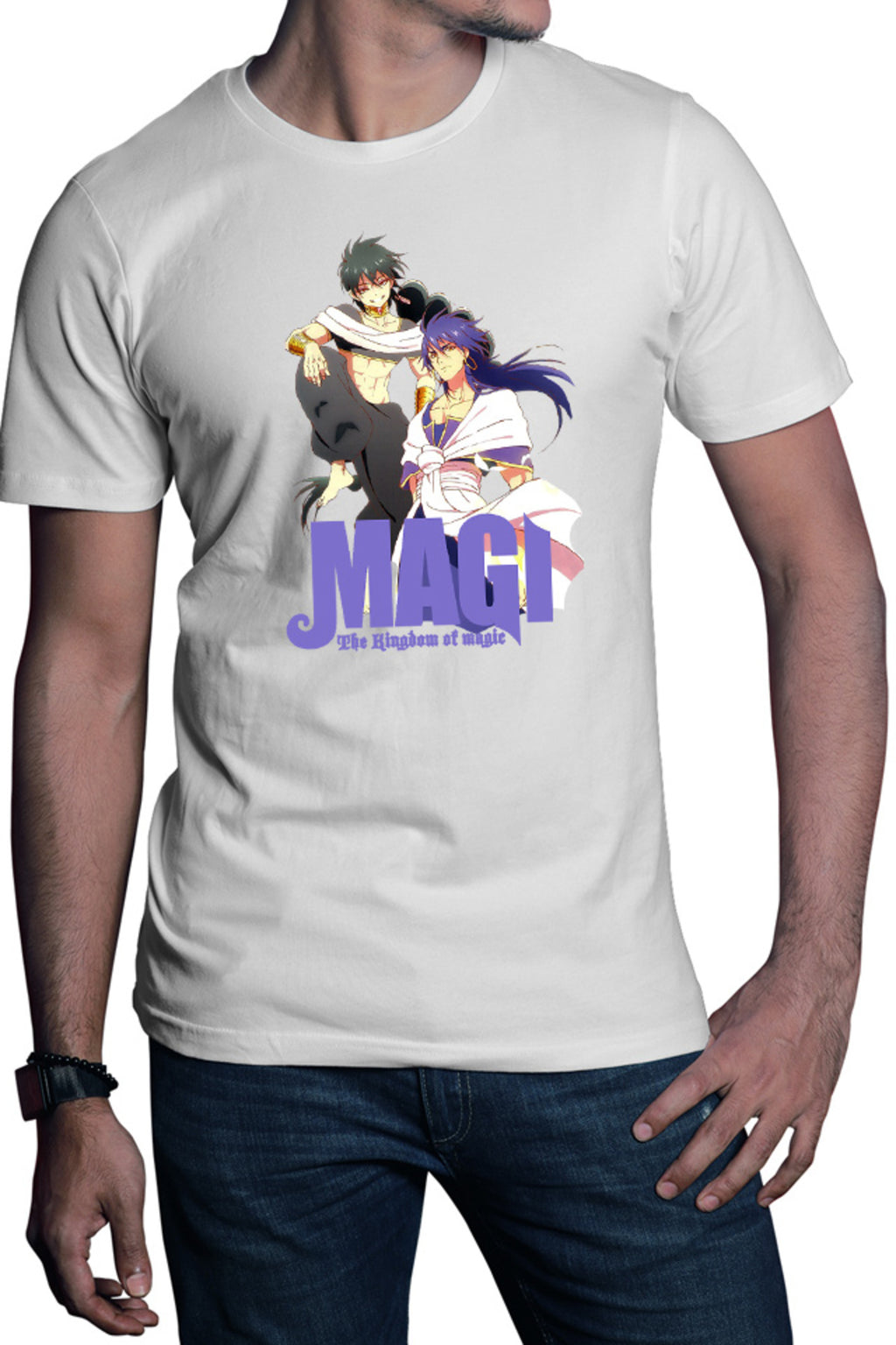Tricou barbati Magi The Labyrinth of Magic Gang Judar Sinbad Anime Style