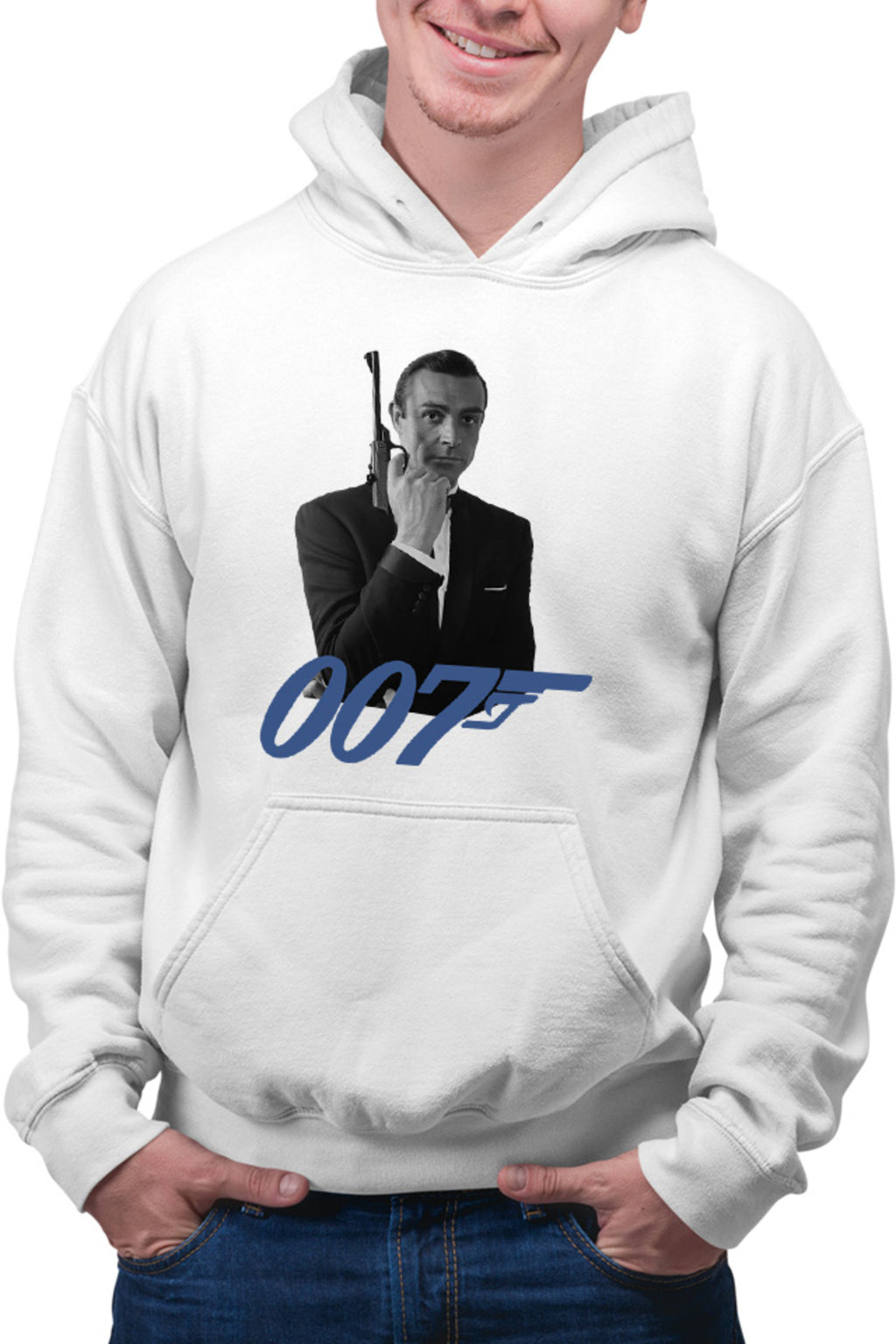 Hanorac barbati James Bond 007 Logo Vintage Old Movie Alpha