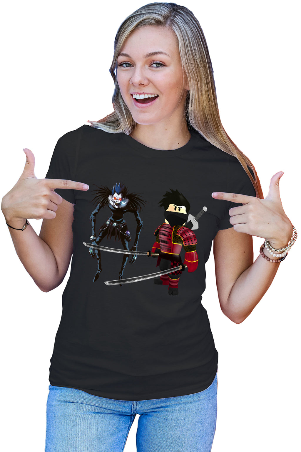 Tricou dama Roblox Youtube Ninja Death Note Ryuk