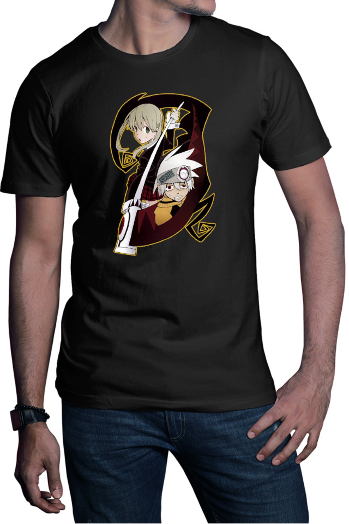 Tricou barbati Soul Eater Soul Maka Scythe Anime Manga