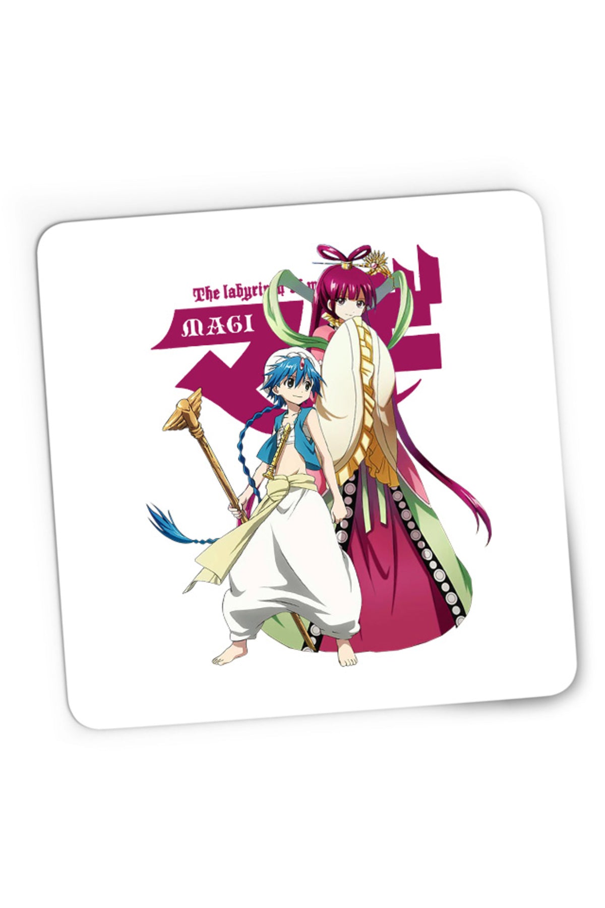 Mousepad Gaming Magi The Labyrinth of Magic Kougyoku Queen Alladin Meeting, 21x19 cm