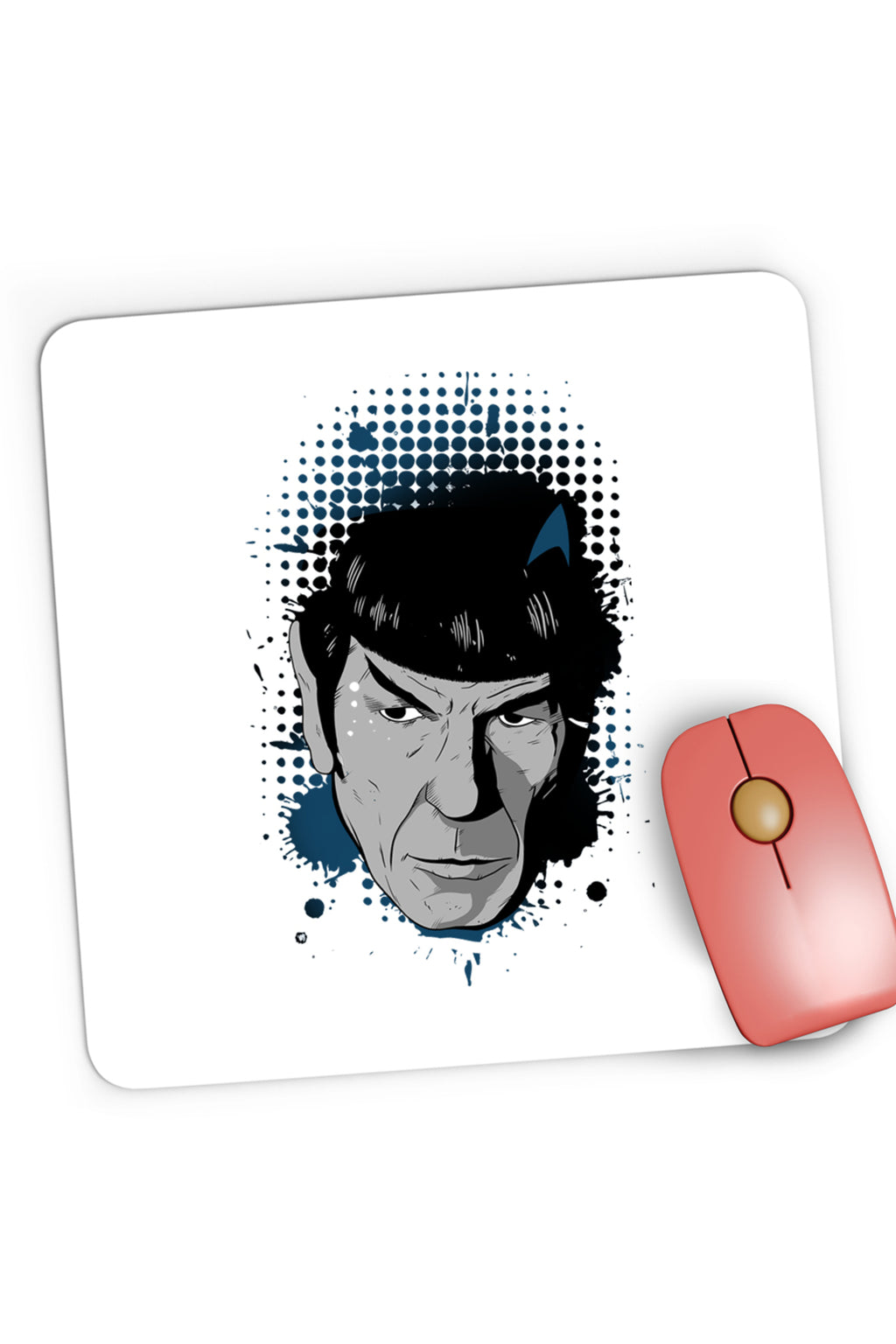 Mousepad Gaming Star Trek Spock Picard Dincolo de Infinit, 21x19 cm