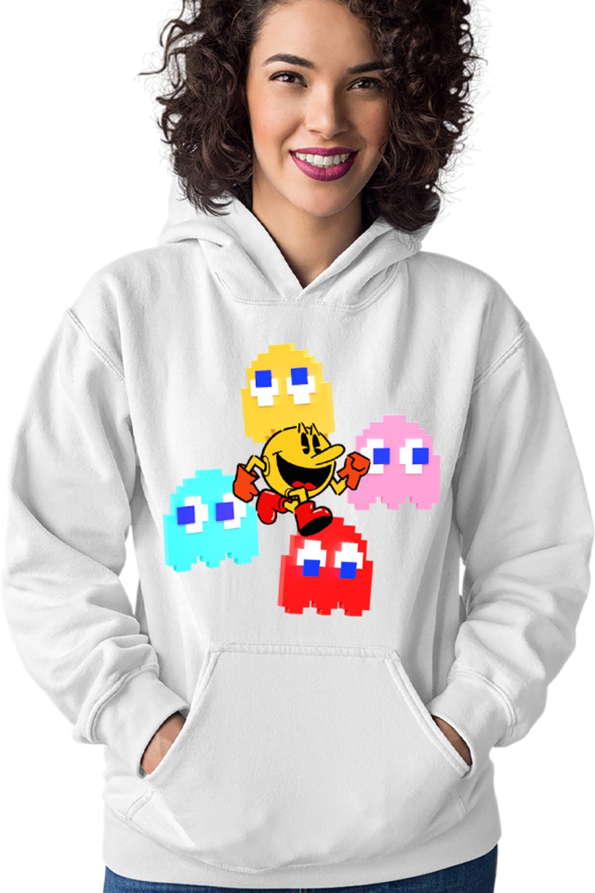 Hanorac dama Pac Man Ghosts Powerful Arcade Japanese