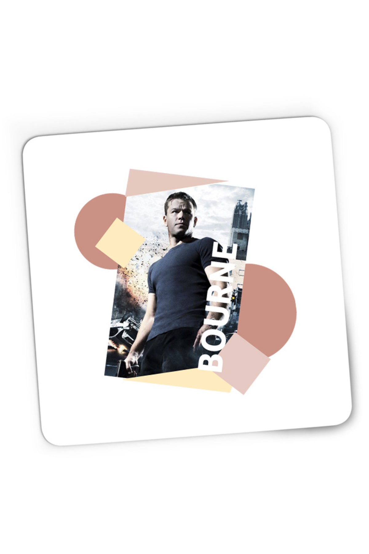 Mousepad Gaming Bourne Abstract Design Action Cars Power Amazing, 21x19 cm