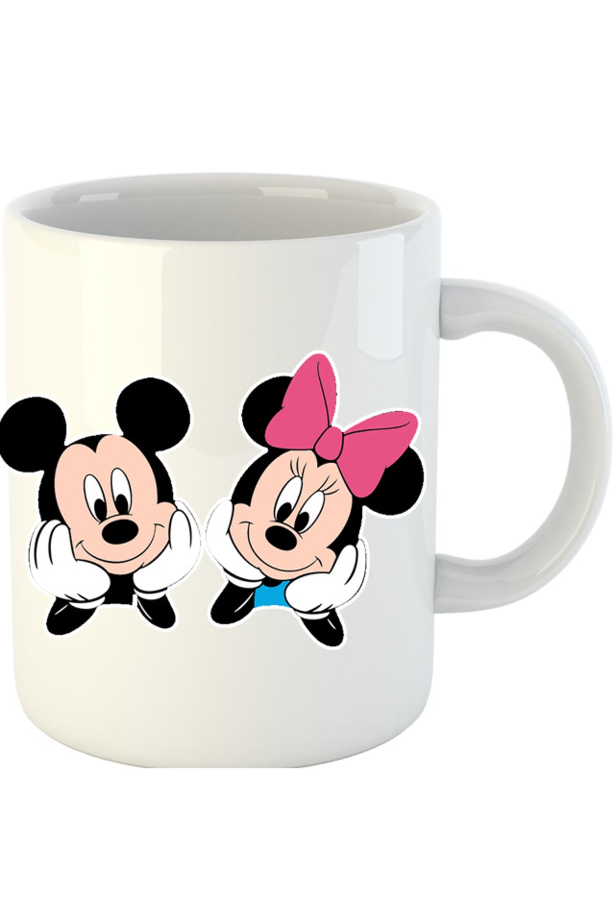 Cana Mickey Mouse Minnie Couple Love Cute, alba, 330 ml