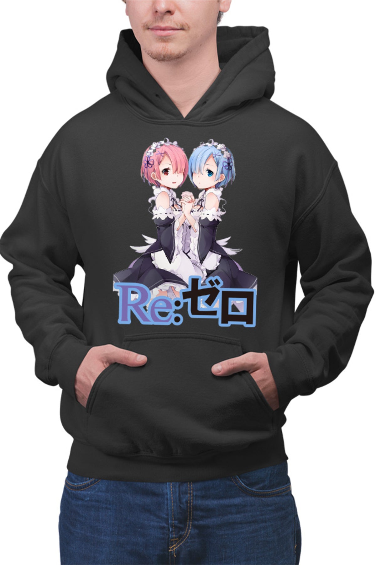 Hanorac barbati Re Zero REM RAM Sisters Maiden Light Novel Cosplay Weapon