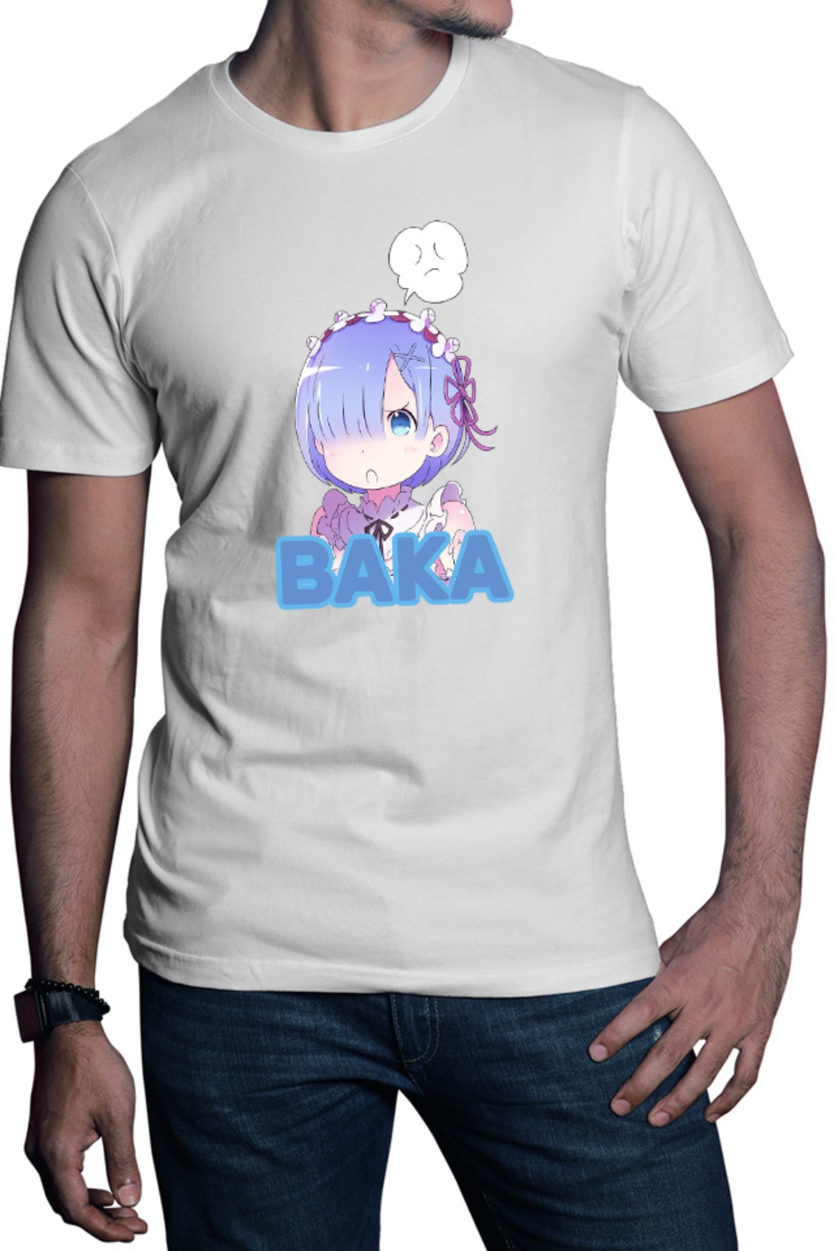Tricou barbati Re Zero REM Baka Tappei Nagatsuki Isekai Light Novel