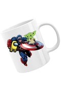 Cana Captain America Among Us Suspicious Star Wars Yoda Master, alba, 330 ml