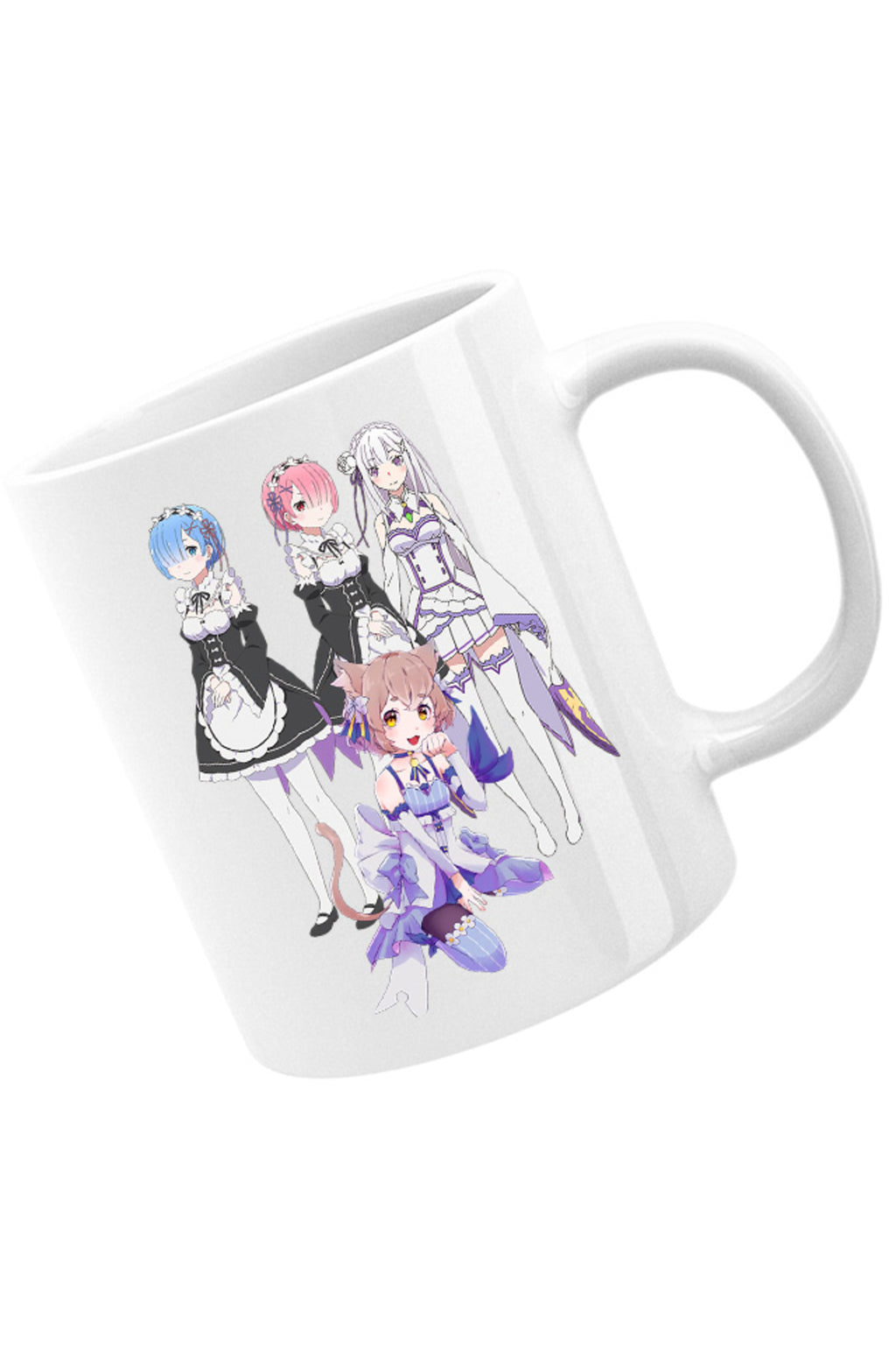 Cana Re zero REM RAM Emilia Felix Cat Waifu Yandere Doki Doki, alba, 330 ml