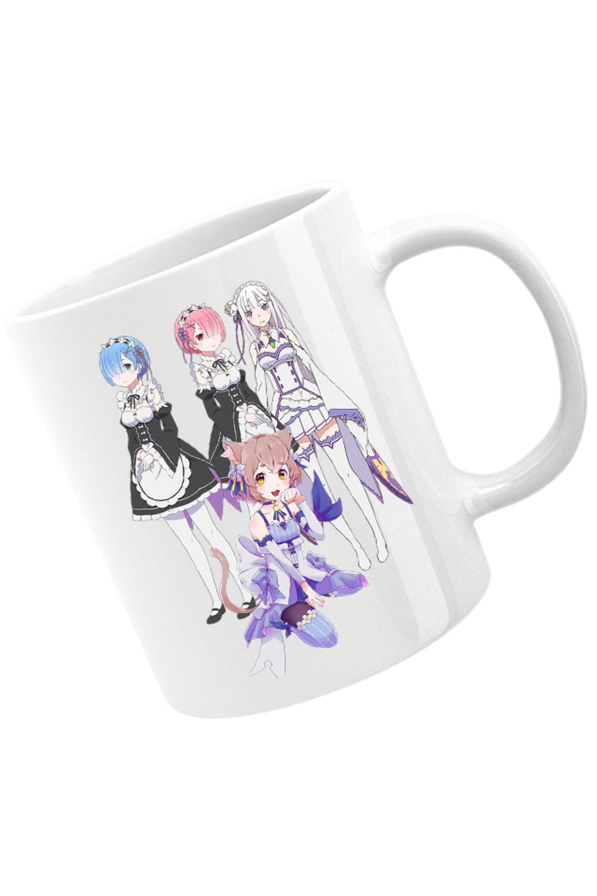 Cana Re zero REM RAM Emilia Felix Cat Waifu Yandere Doki Doki, alba, 330 ml