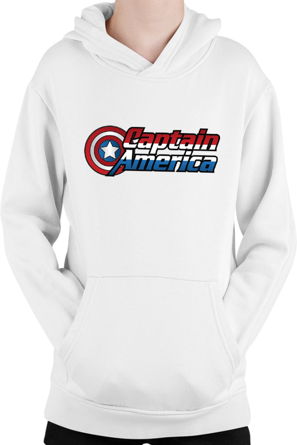Hanorac copii Captain America Logo Marvel Super Powers Hero Kids