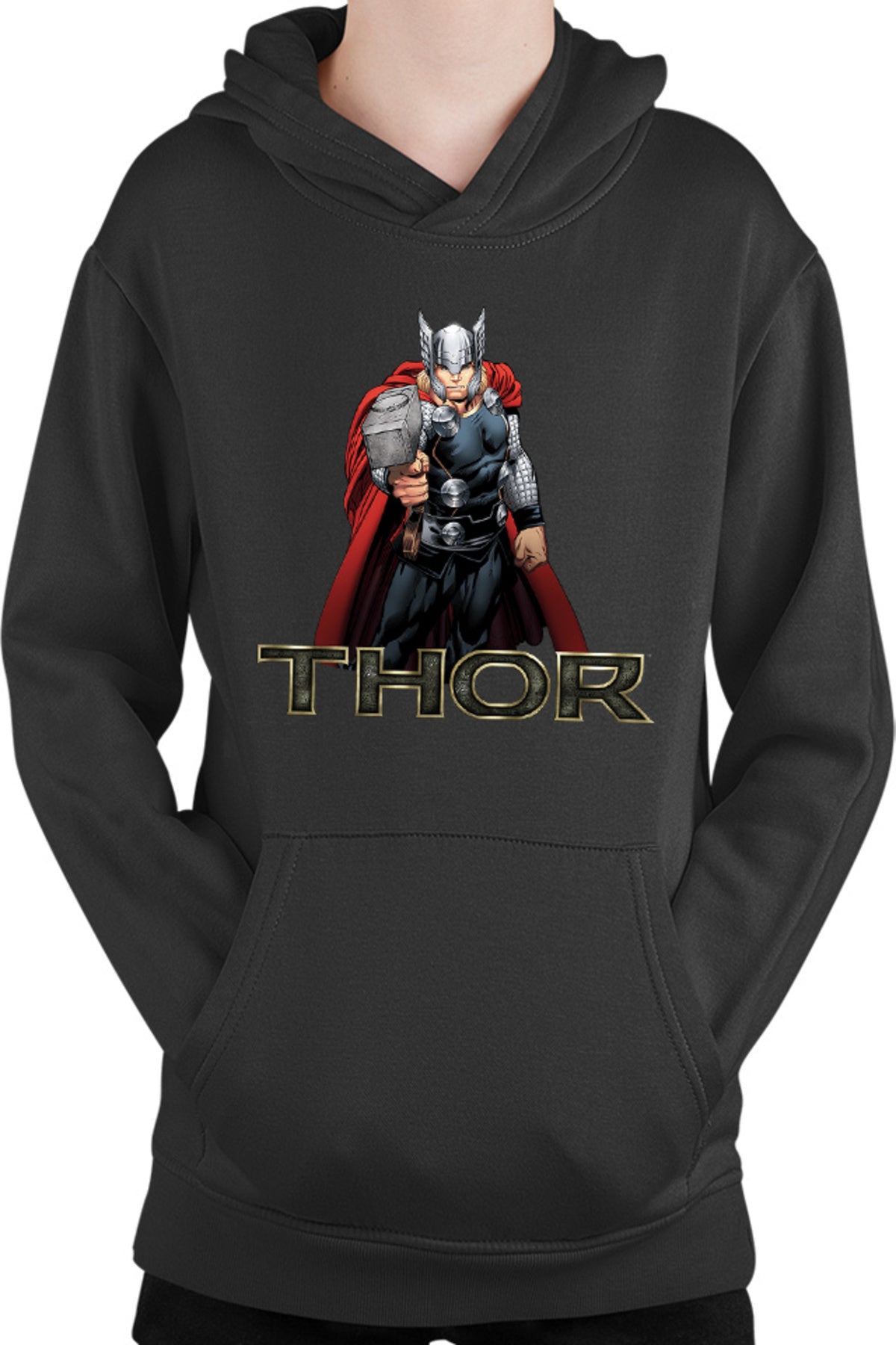 Hanorac copii Thor Logo Hammer Avangers Universe Hero Gods Earth
