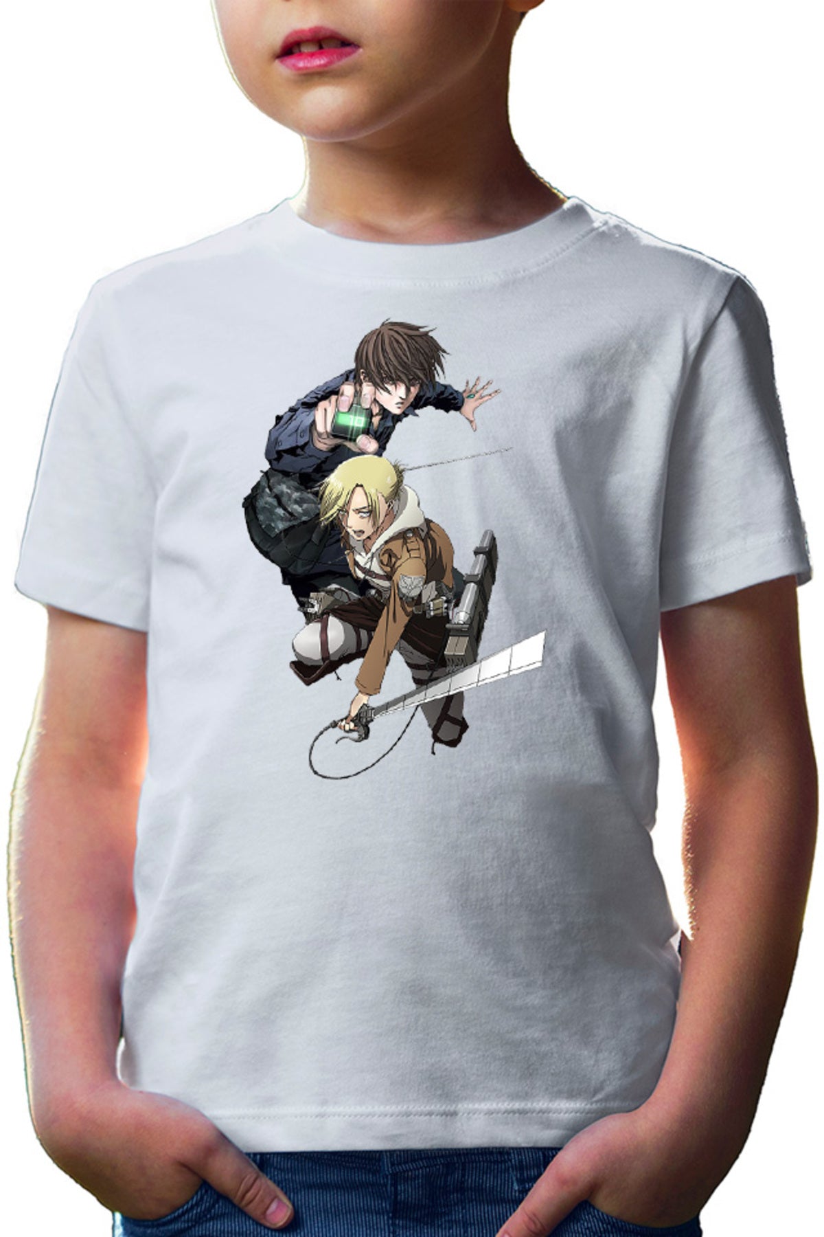 Tricou copii Btooom! Sakamoto Ryouta AOT Annie Fight Monsters Sci-fi Cosplay