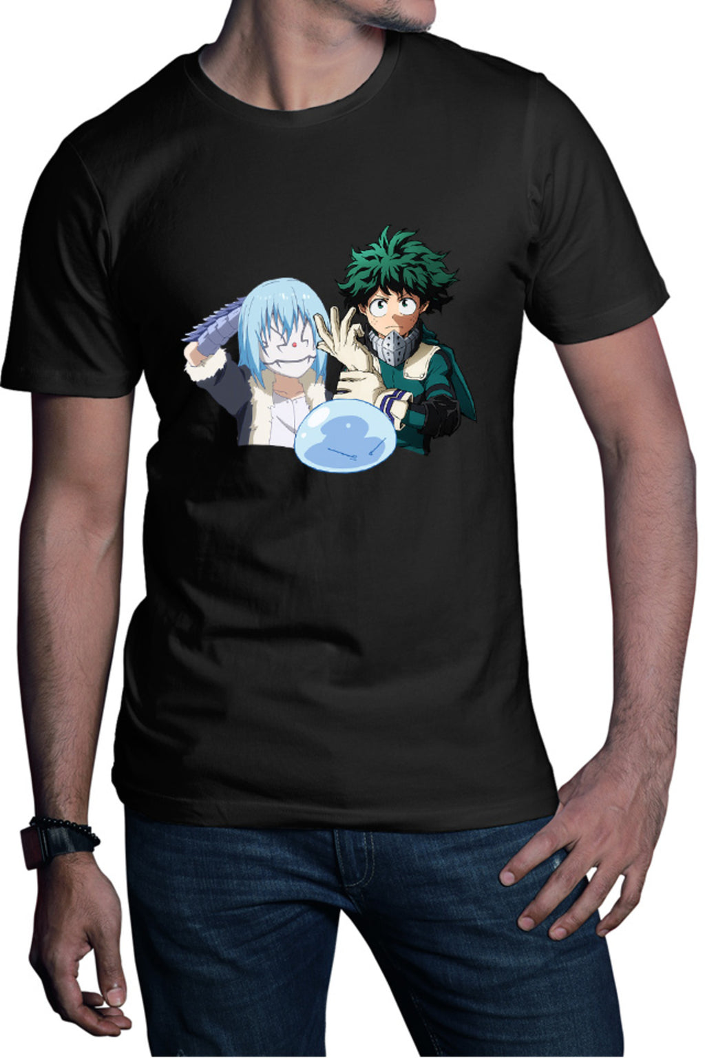 Tricou barbati TenSura Hero Academia Eren Attack on Titan Rinmuru