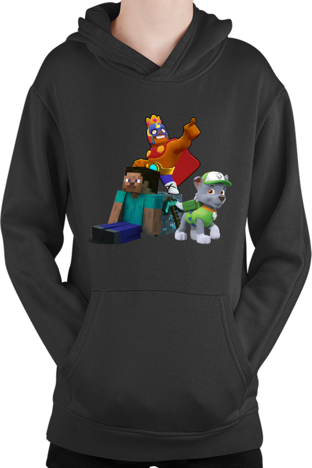 Hanorac copii Brawl Stars Player Minecraft Diamond Cube Paw Patrol Rocky