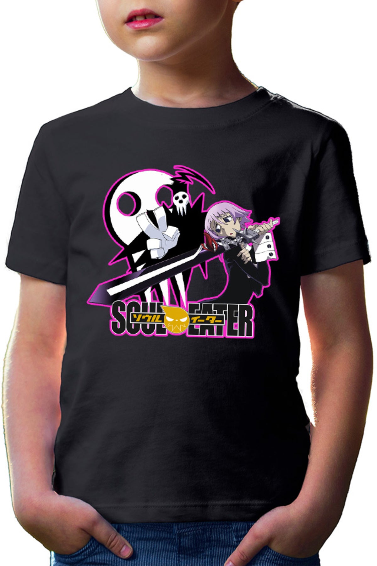 Tricou copii Soul Eater Death The Kid Crona Psihic Anime Comedy