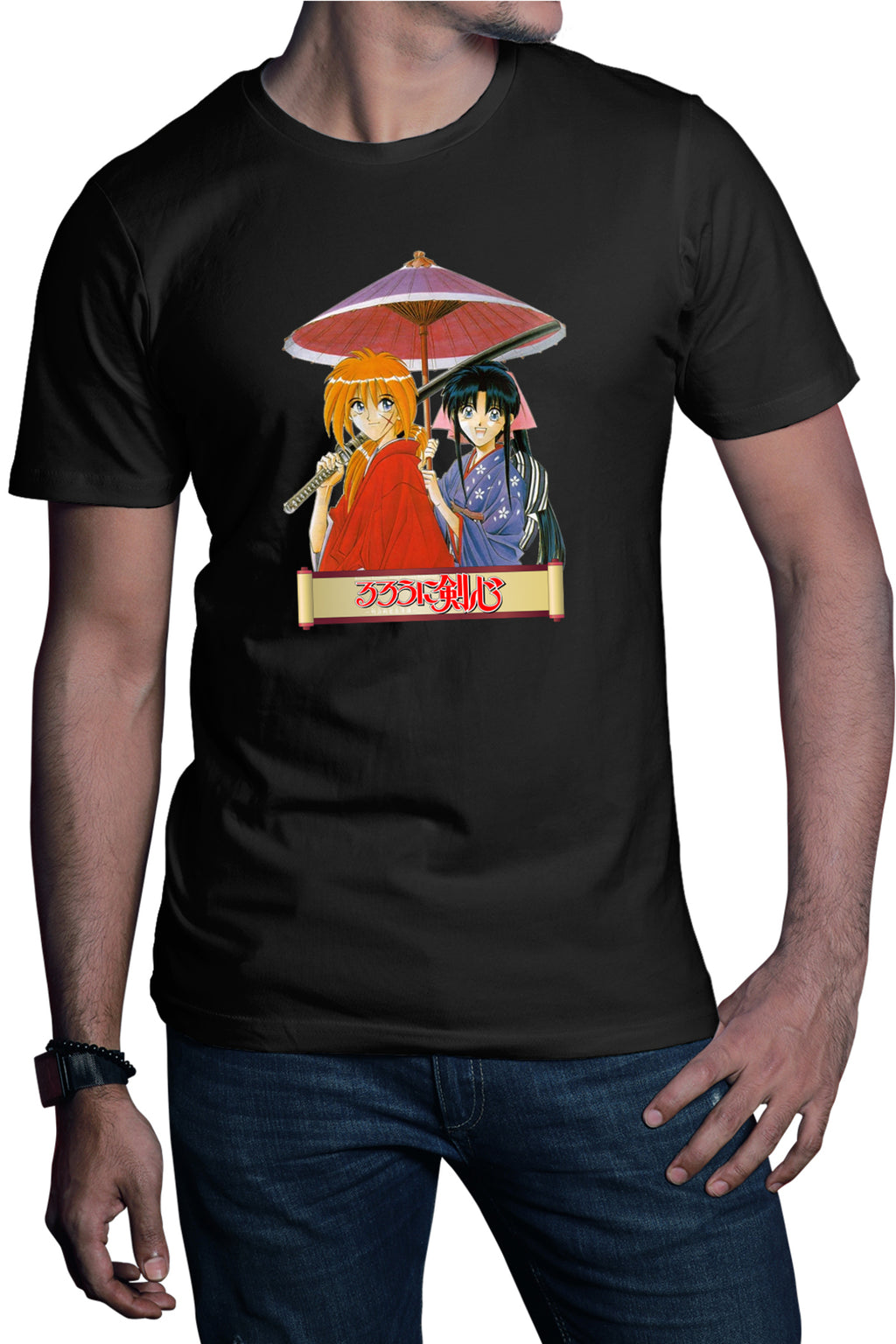 Tricou barbati Rurouni Kenshin Couple Umbrella Killakill