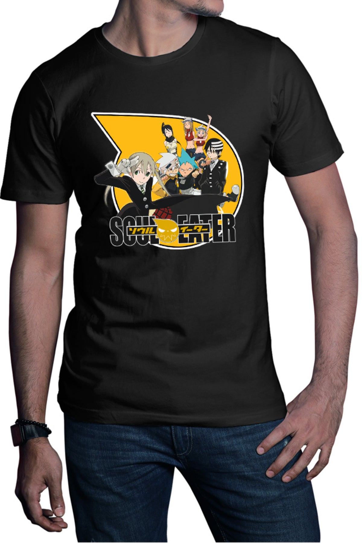 Tricou barbati Soul Eater Group Photo Protagonists Anime Otaku