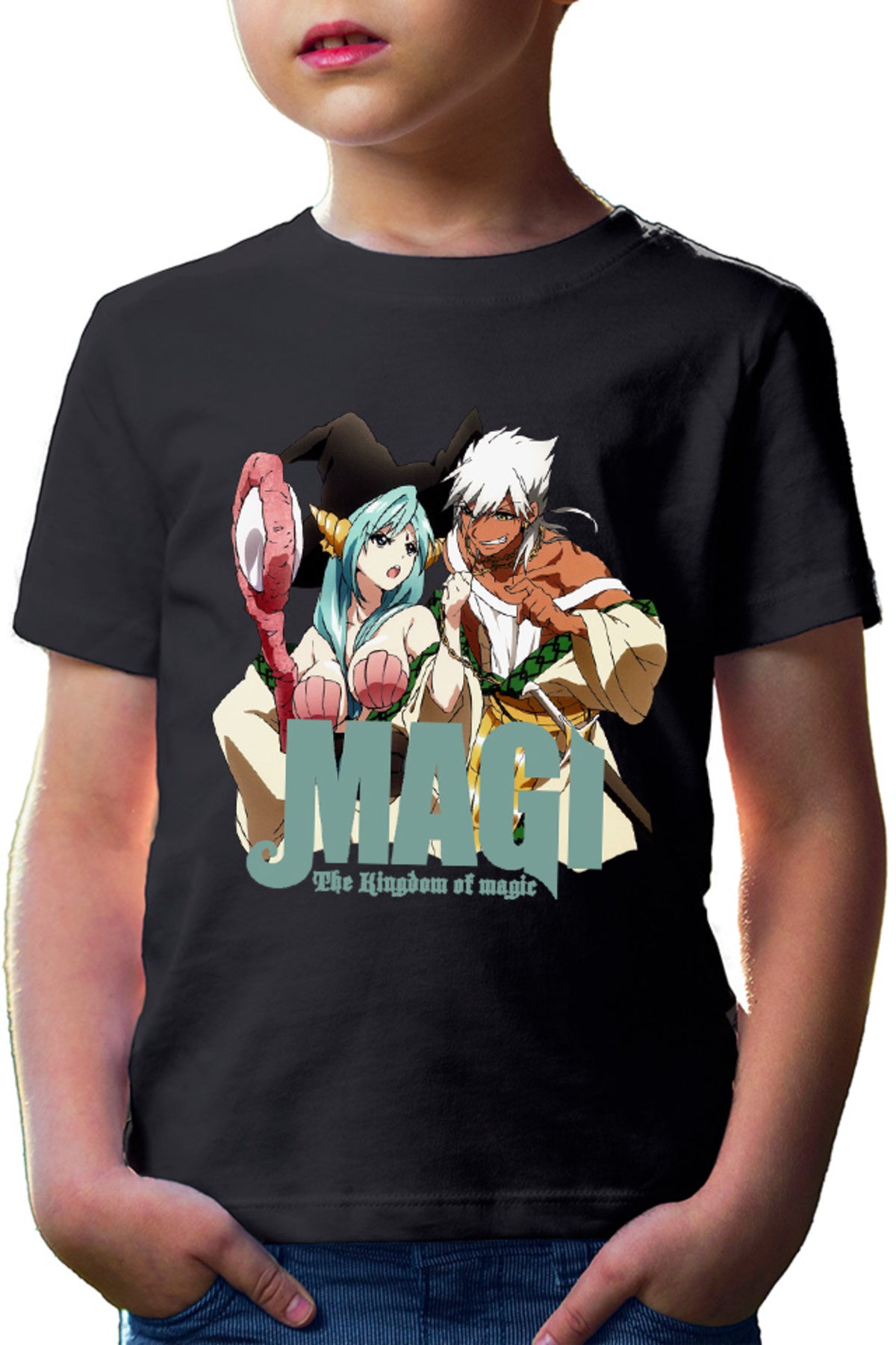 Tricou copii Magi The Labyrinth of Magic Desene Animate Sharrkan Yamraiha
